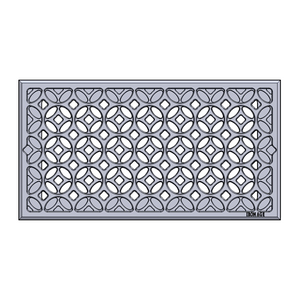 Interlaken Cast Iron Floor Register Grate 295 x 143mm (12 x 6 Inch)