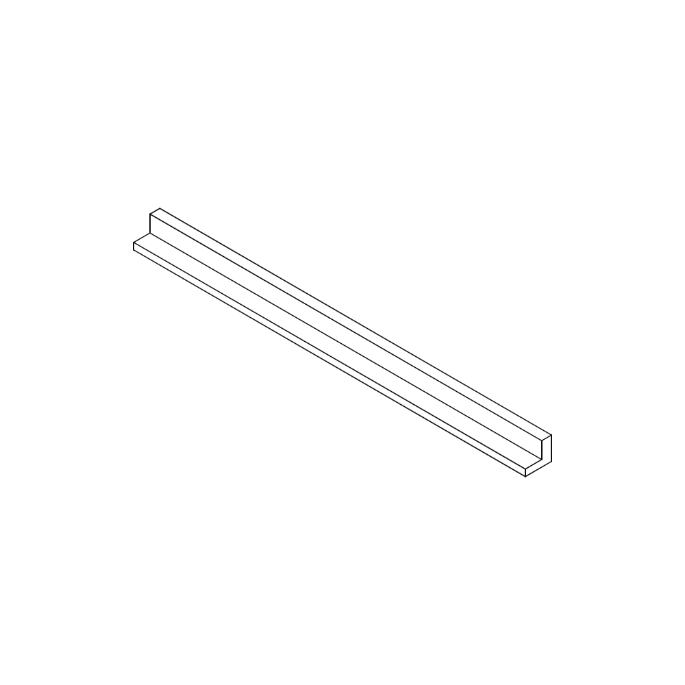 Jonite Stone Pool Grate L-Trimmer 600 x 42mm (24 x 1.5 Inch) - For 25mm Pool Grates
