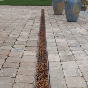 Locust Cast Iron Channel Drain Grate 608 x 103mm (24 x 4 Inch)