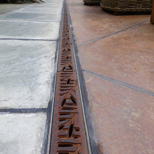 Locust Cast Iron Channel Drain Grate 299 x 50mm (12 x 2 Inch)