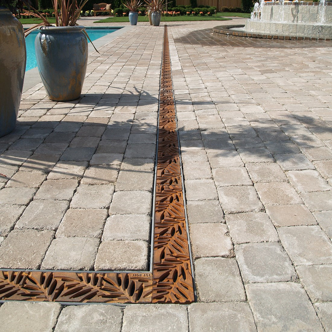 Locust Cast Iron Channel Drain Grate 608 x 103mm (24 x 4 Inch)