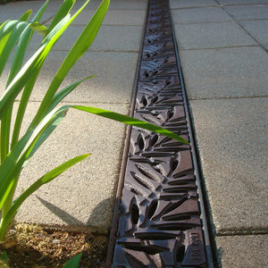 Locust Cast Iron Channel Drain Grate 608 x 103mm (24 x 4 Inch)