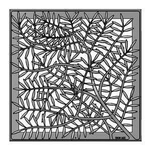 Locust Cast Iron Square Floor Register Grate 448mm (18 Inch)