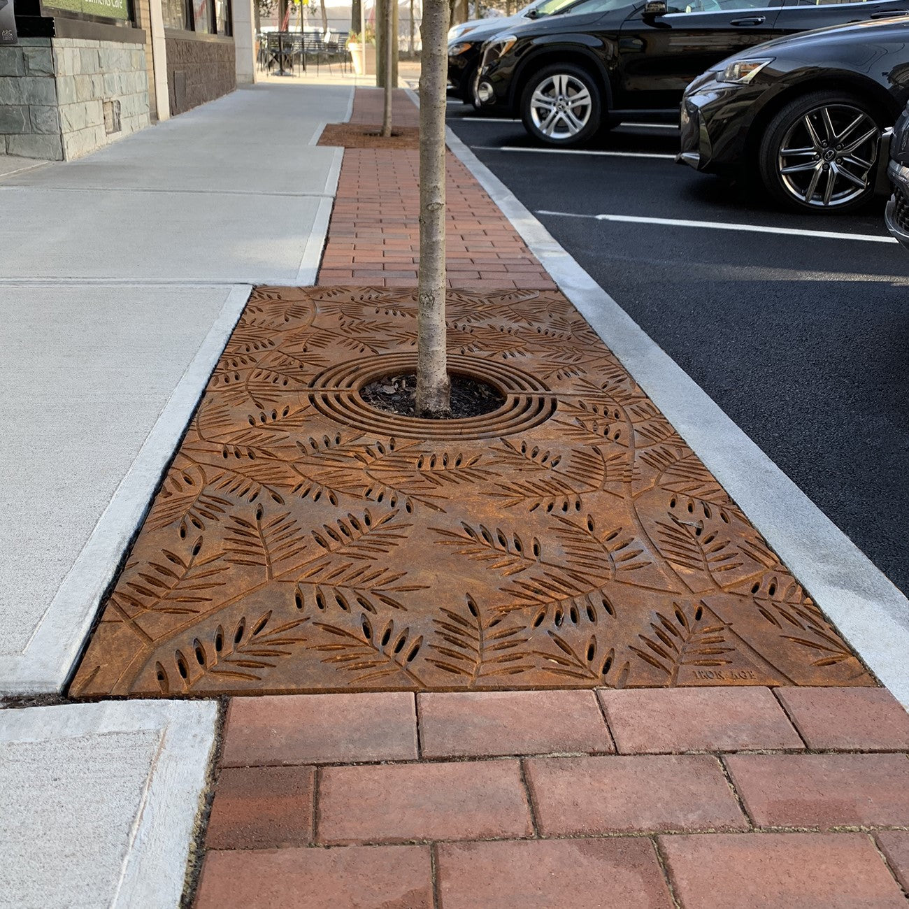 Locust Cast Iron Tree Grate 1829 x 914mm (72 x 36 Inch)