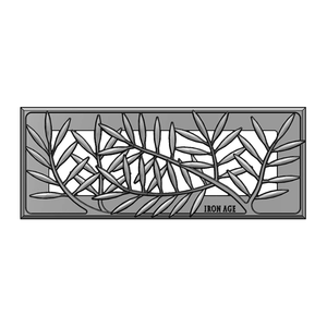 Locust Cast Iron Floor Register Grate 295 x 92mm (12 x 4 Inch)