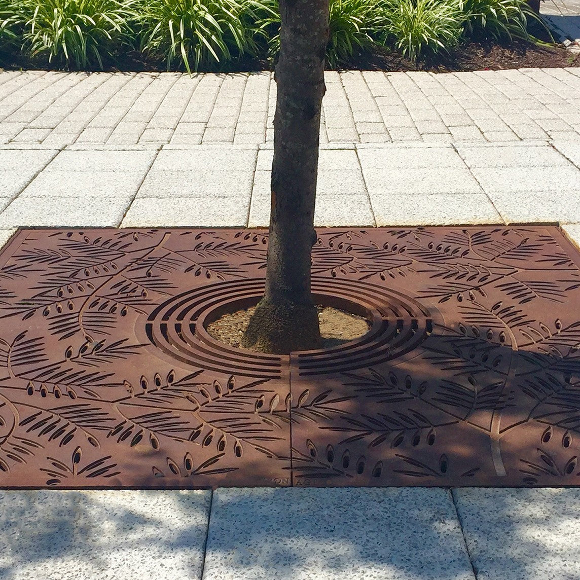 Locust Cast Iron Square Tree Grate 1216mm Heel Proof (48 Inch)