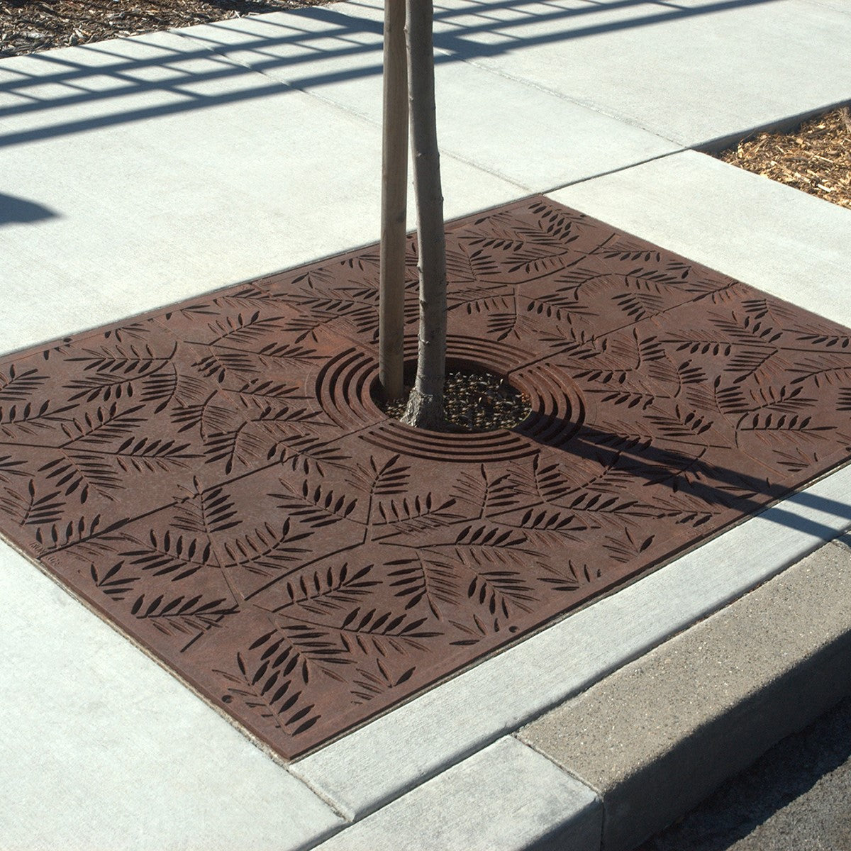 Locust Cast Iron Tree Grate 1826 x 1216mm (72 x 48 Inch)