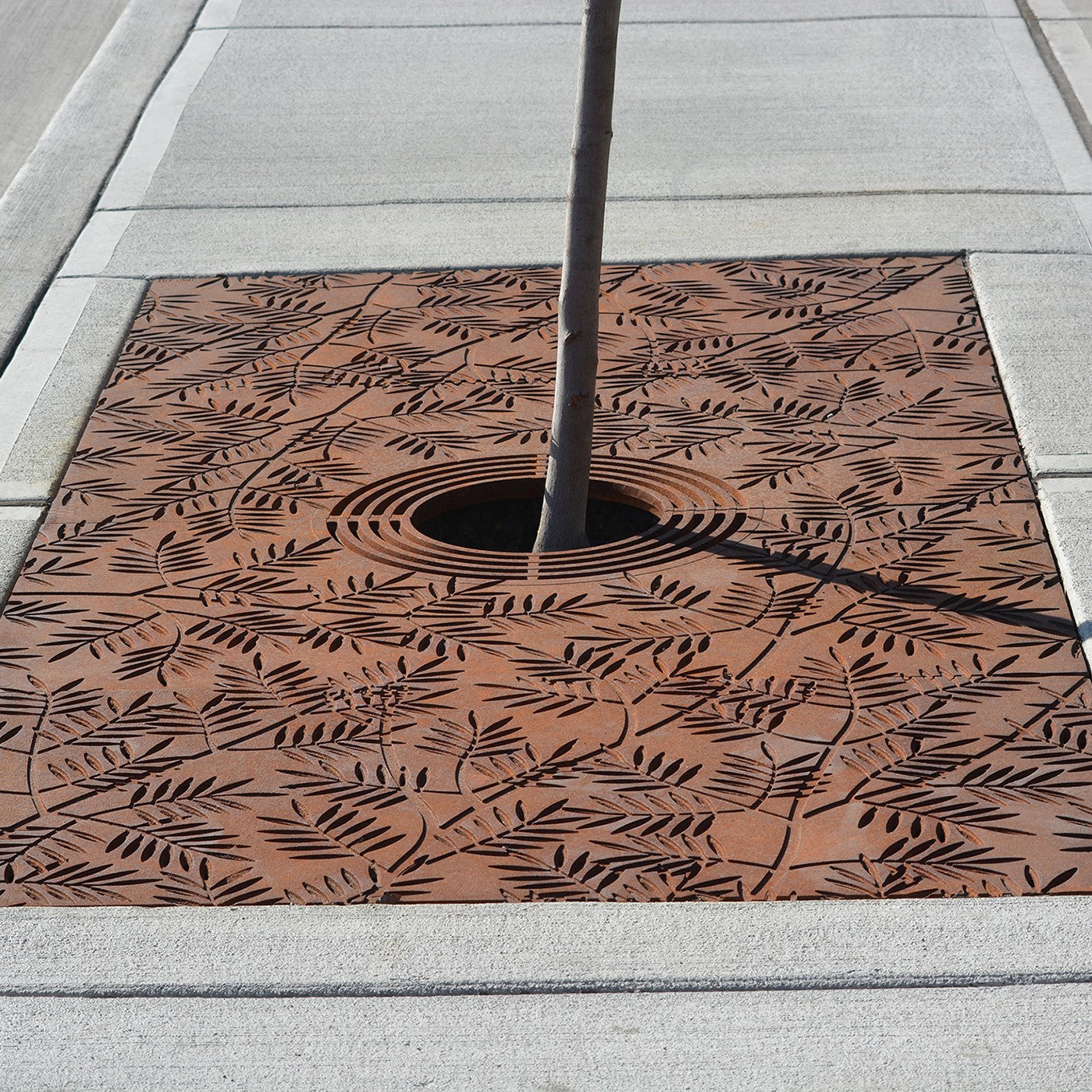 Locust Cast Iron Tree Grate 2438 x 1219mm Heel Proof (96 x 48 Inch)