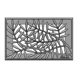 Locust Cast Iron Floor Register Grate 245 x 143mm (10 x 6 Inch)
