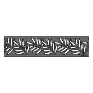 Locust Cast Iron Channel Drain Grate 608 x 149mm (24 x 6 Inch)