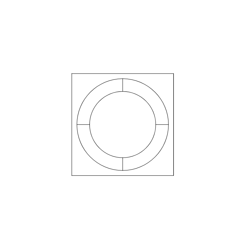 Molecules Jonite Stone Breeze Block 200 x 200mm (8 x 8 Inch) - Design C