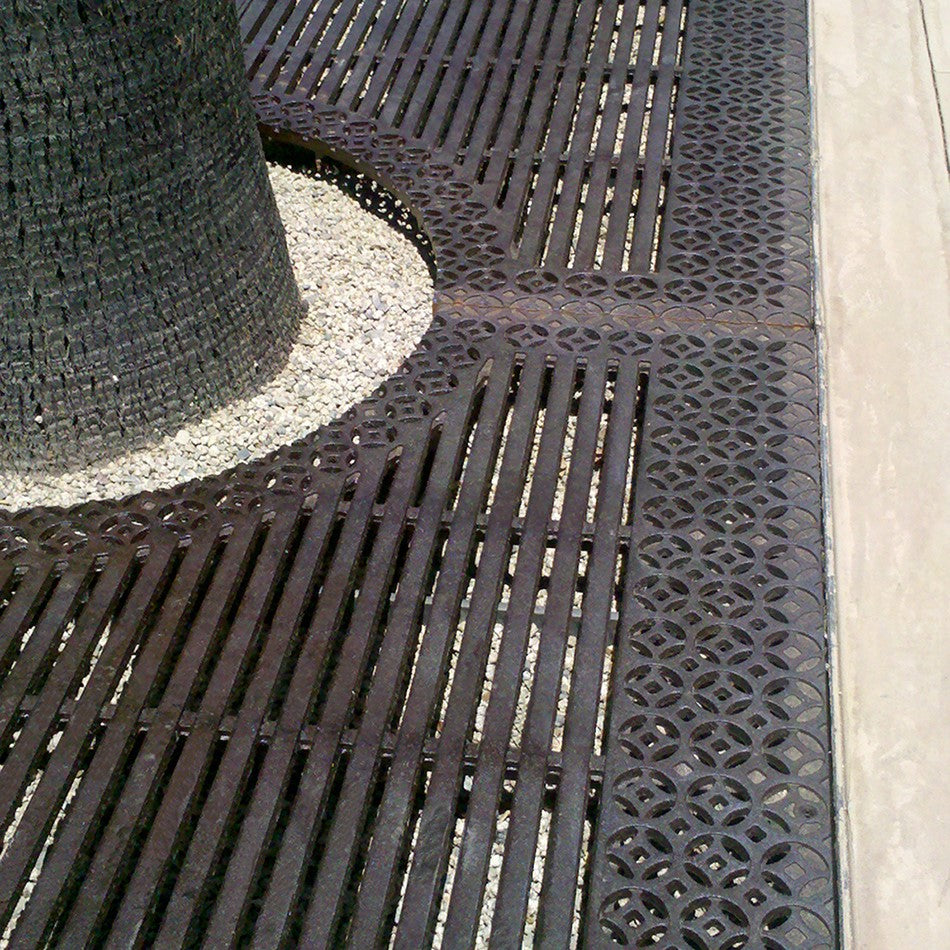 Mercado Cast Ductile Iron Tree Grate 2435 x 1521mm (96 x 60 Inch)