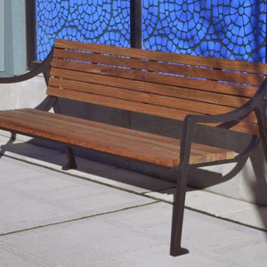 Mercer Cast Aluminium Bench Seating 1828mm (72 Inch)