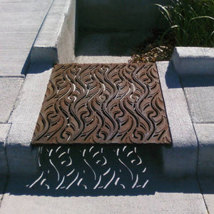 Minnione PEDESTRIAN LOAD ONLY Cast Iron Channel Drain Grate 711 x 660mm (28 x 26 Inch)