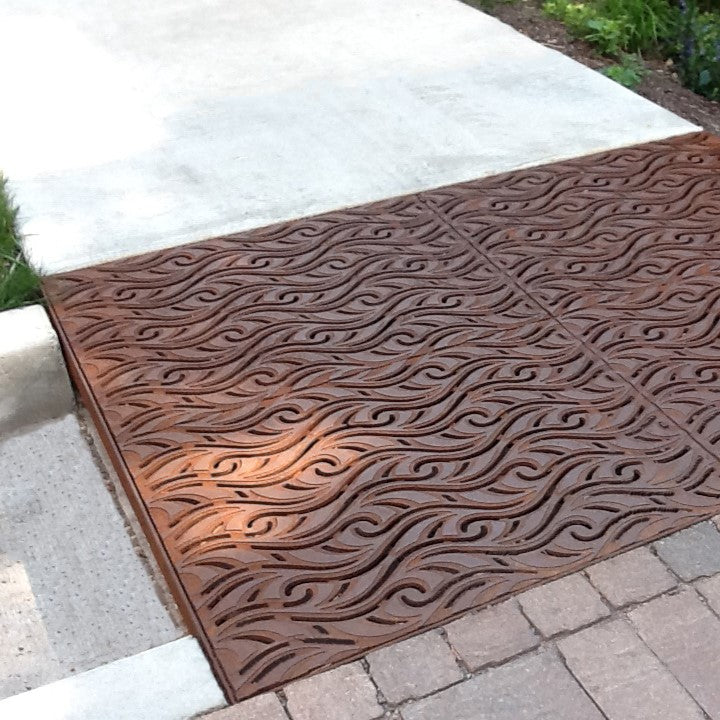 Minnione PEDESTRIAN LOAD ONLY Cast Iron Channel Drain Grate 914 x 660mm (36 x 26 Inch)