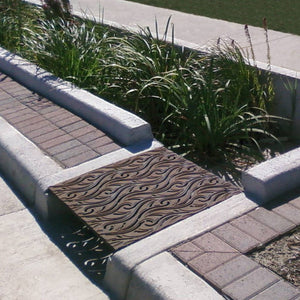 Minnione PEDESTRIAN LOAD ONLY Cast Iron Channel Drain Grate 711 x 660mm (28 x 26 Inch)