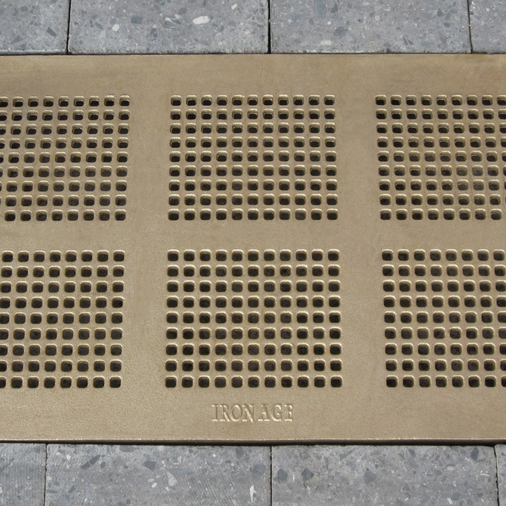 Mission Bay Cast Iron Channel Drain Grate Heel Proof (18 x 12 Inch)