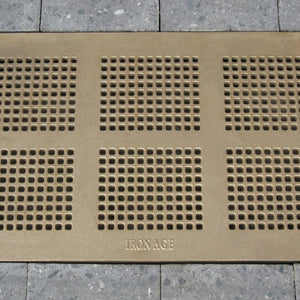 Mission Bay Cast Iron Channel Drain Grate Heel Proof (18 x 12 Inch)