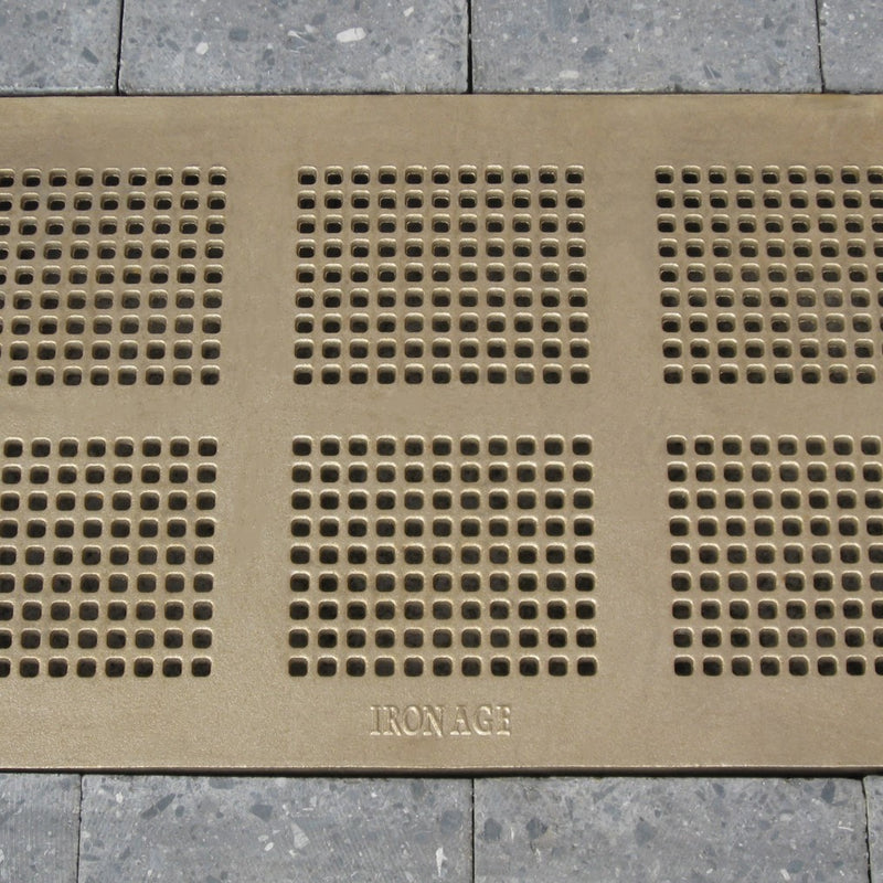 Mission Bay Cast Iron Channel Drain Grate Heel Proof (18 x 12 Inch)