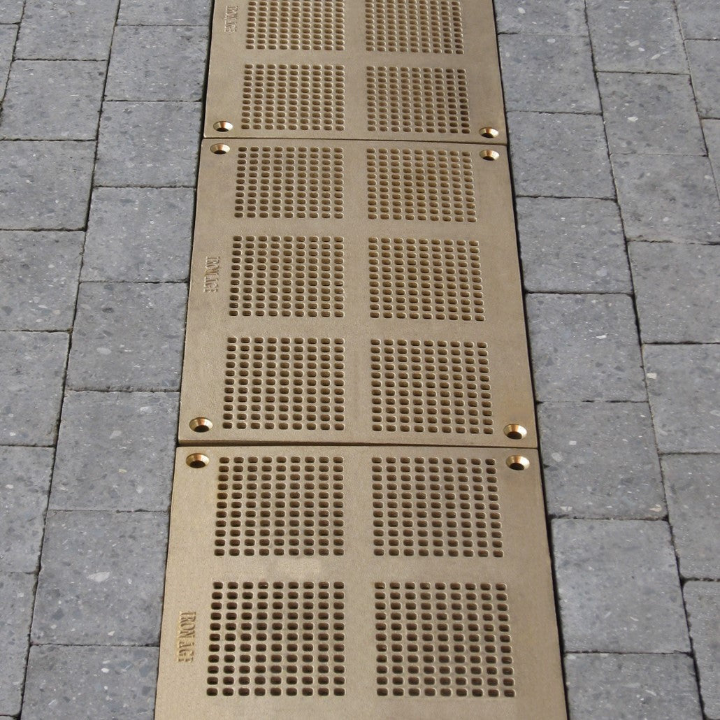 Mission Bay Cast Iron Channel Drain Grate Heel Proof (18 x 12 Inch)