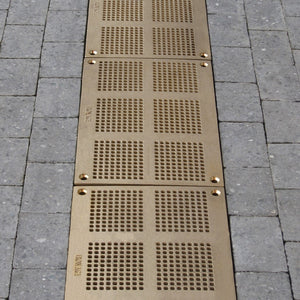 Mission Bay Cast Iron Channel Drain Grate Heel Proof (18 x 12 Inch)