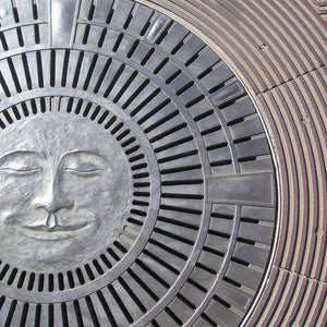 Moon Face Cast Iron Round Gully Cover 1152mm (45 Inch)