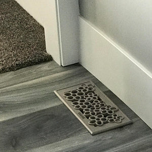 Nassau Cast Iron Floor Register Grate 251 x 99mm (10 x 4 Inch)