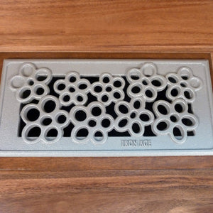 Nassau Cast Iron Floor Register Grate 251 x 99mm (10 x 4 Inch)