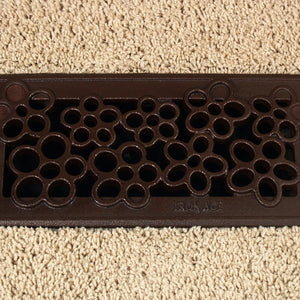 Nassau Cast Iron Floor Register Grate 251 x 99mm (10 x 4 Inch)