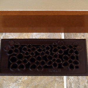 Nassau Cast Iron Floor Register Grate 251 x 99mm (10 x 4 Inch)