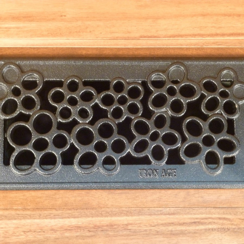 Nassau Cast Iron Floor Register Grate 251 x 99mm (10 x 4 Inch)