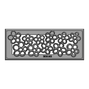 Nassau Cast Iron Floor Register Grate 302 x 99mm (12 x 4 Inch)