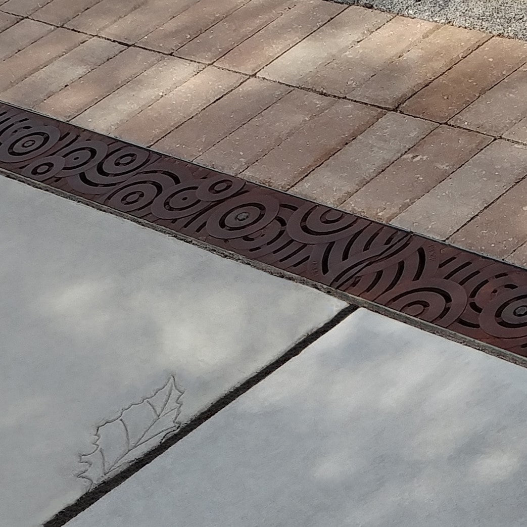 Oblio Cast Iron Channel Drain Grate 497 x 122mm Heel Proof (20 x 5 Inch)