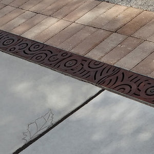 Oblio Cast Iron Channel Drain Grate 497 x 122mm Heel Proof (20 x 5 Inch)