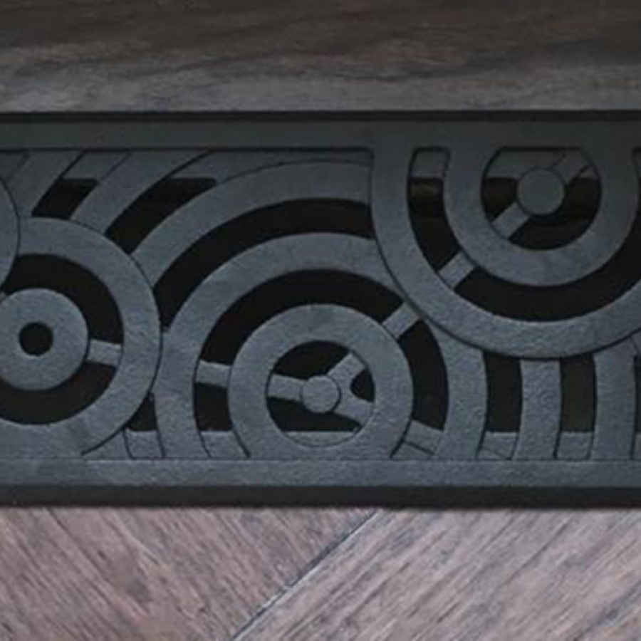 Oblio Cast Iron Floor Register Grate 251 x 99mm (10 x 4 Inch)