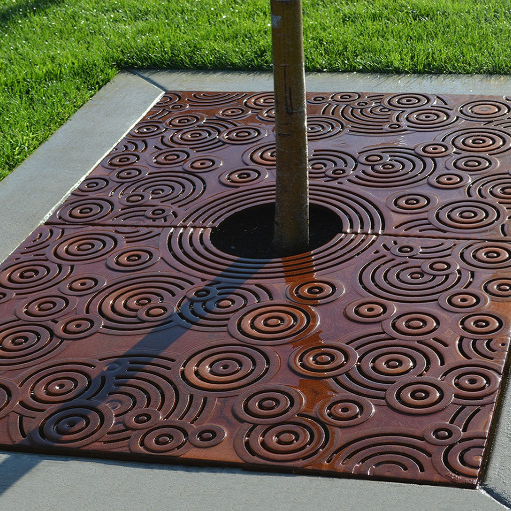 Oblio Cast Iron Tree Grate 1825 x 1215mm Heel Proof (72 x 48 Inch)