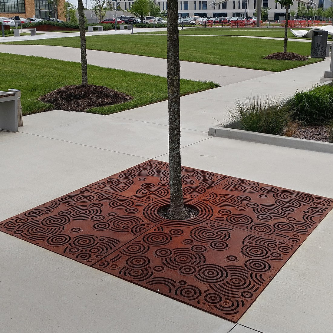 Oblio Cast Iron Square Tree Grate 1826mm Heel Proof (72 Inch)