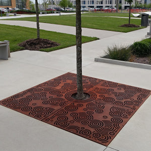 Oblio Cast Iron Square Tree Grate 1826mm Heel Proof (72 Inch)