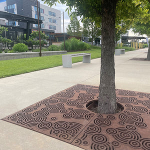 Oblio Cast Iron Square Tree Grate 1826mm Heel Proof (72 Inch)