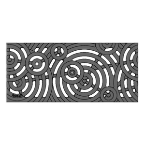 Oblio Cast Iron Channel Drain Grate 499 x 226mm (20 x 9 Inch)