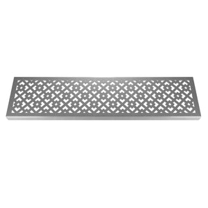 Oblique 304 Stainless Steel Channel Drain Grate 125 x 1000mm (5 Inch)