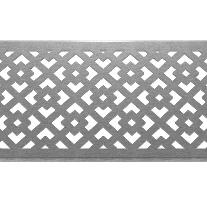 Oblique 304 Stainless Steel Channel Drain Grate 125 x 1000mm (5 Inch)