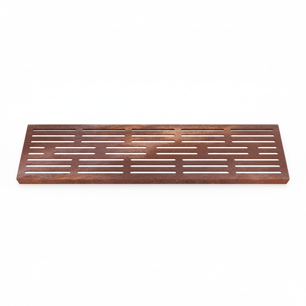 Offslotz Corten Steel Channel Drain Grate 125 x 1000mm (5 Inch)