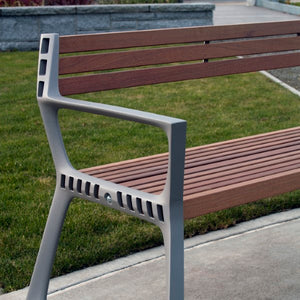Ozio Cast Aluminium Bench Seating 1828mm (72 Inch)