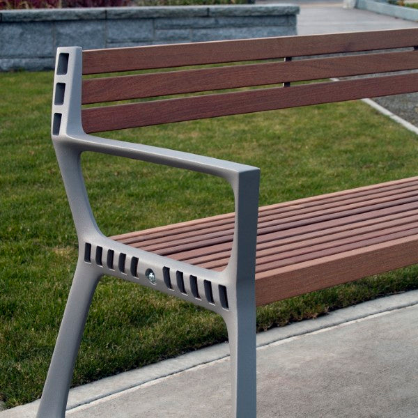 Ozio Cast Aluminium Bench Seating 1828mm (72 Inch)