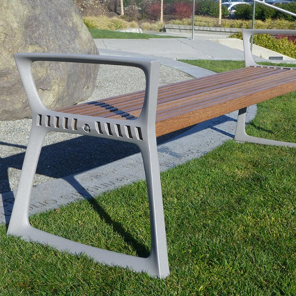 Ozio Cast Aluminium Bench Seating 1828mm (72 Inch)