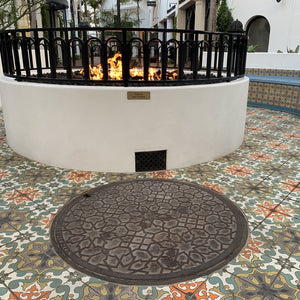 Paseo Nuevo Cast Iron Round Gully/Manhole Cover 965mm (38 Inch)