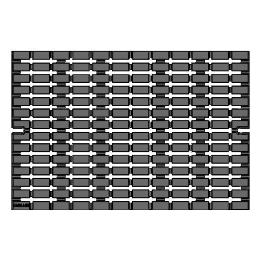 Plex Cast Iron Channel Drain Grate 454 x 302mm (18 x 12 Inch)