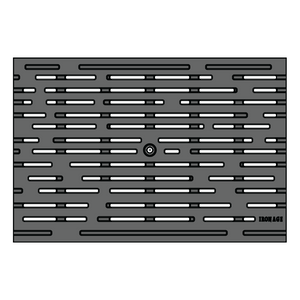Rain Heavy Duty Cast Iron Channel Drain Grate 500 x 338mm Heel Proof (20 x 13 Inch)