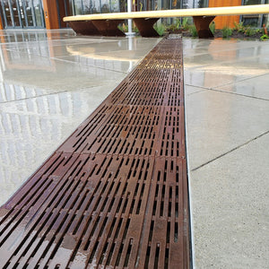 Rain Cast Iron Channel Drain Grate 602 x 452mm Heel Proof (24 x 18 Inch)